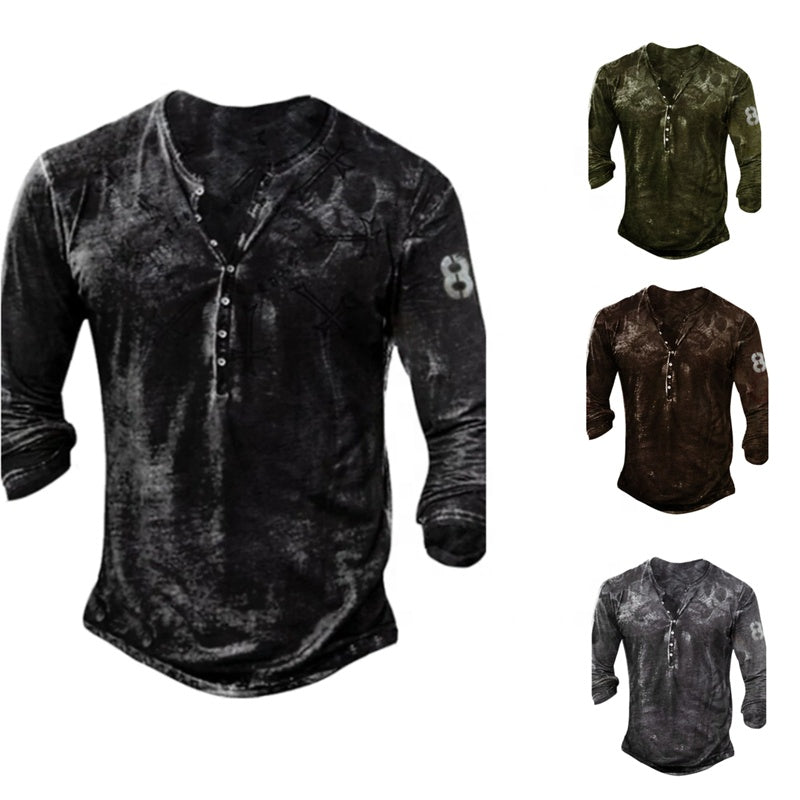 Cotton Long Sleeve T-shirts Men's