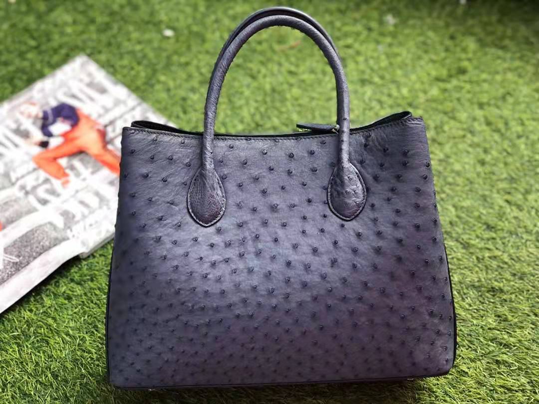 DON JOHN Ostrich Leather Bag Women's