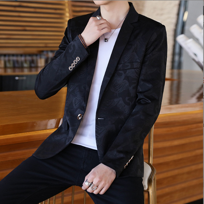 Blazer Slim Fit Single-button Jacket Slim Fit Men's