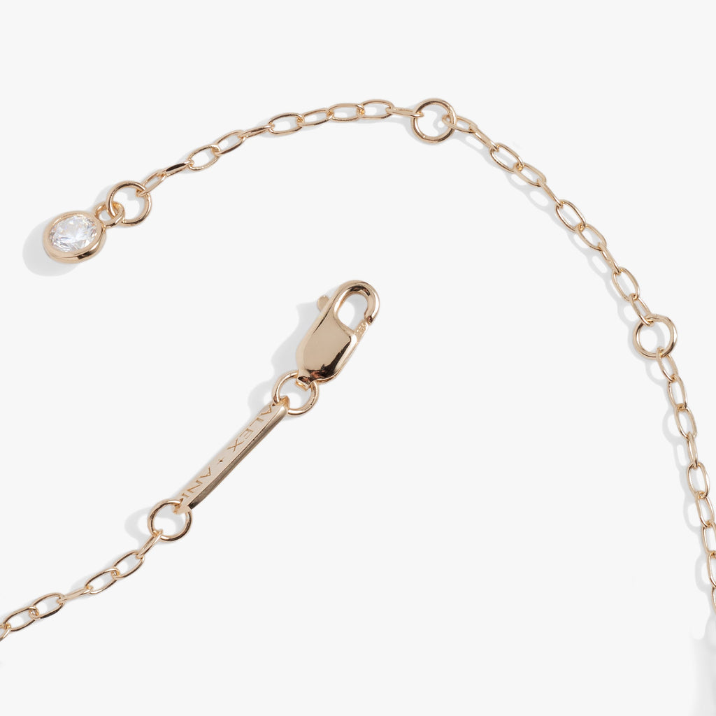 Initial G Precious Elongated Necklace