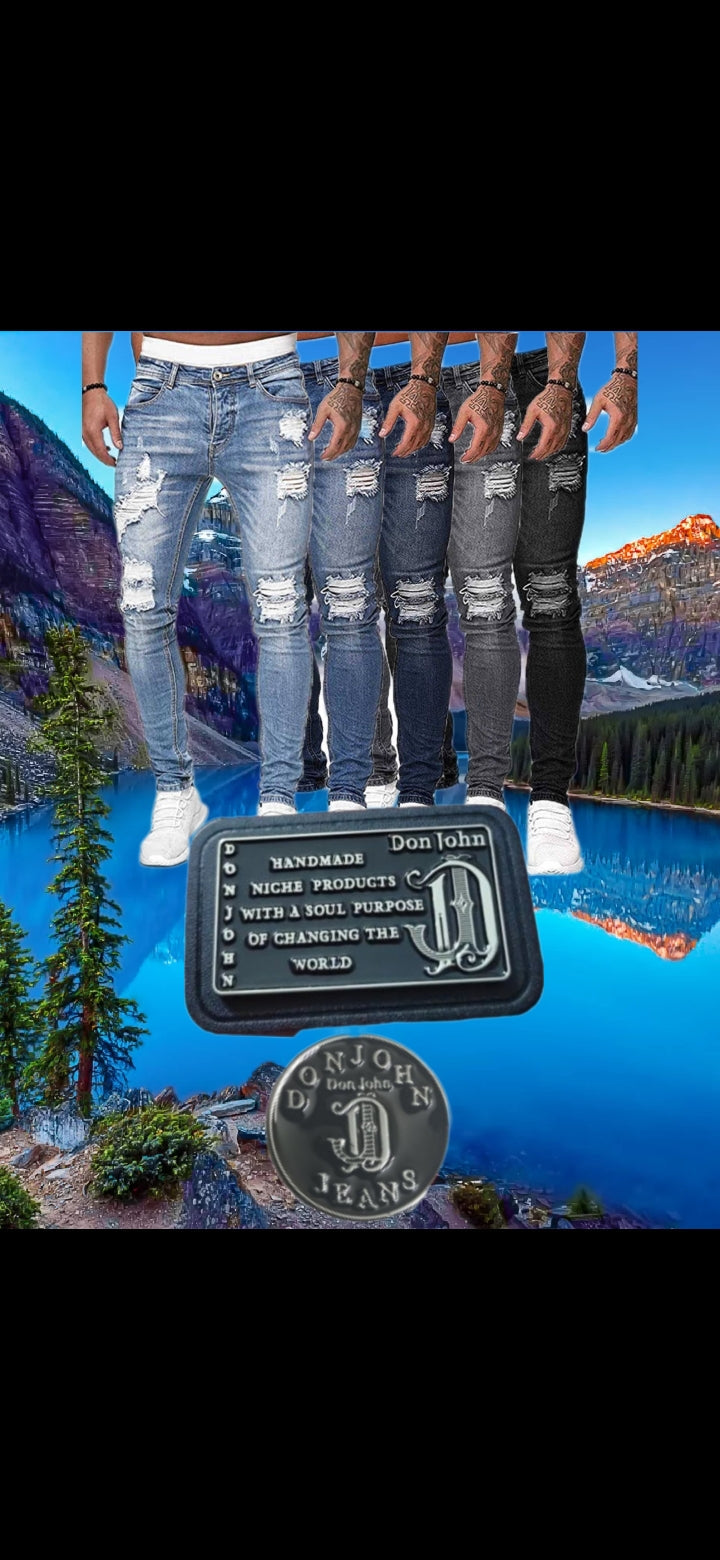 DON JOHN Handmade Jeans Several Colors & Styles Men's